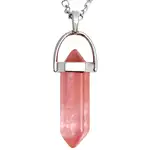 Pandantiv Cuart Cherry, piatra cu rol de protectie cristal natural hexagonal 34 mm dublu varf